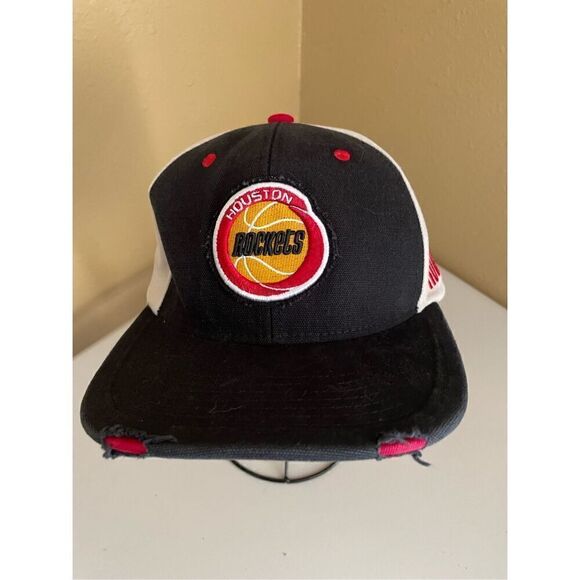 Mitchell & Ness Houston Rockets NBA SnapBack flat bill baseball cap Adjustable - Picture 2 of 8